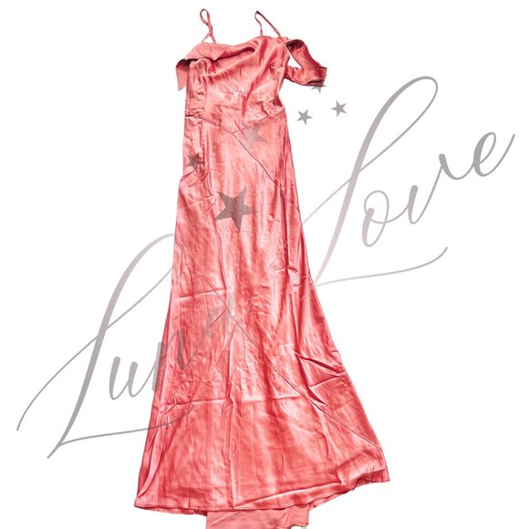 FOR LOVE & LEMONS Jewel Maxi Dress In Mauve (size S) NWT - Picture 5 of 13